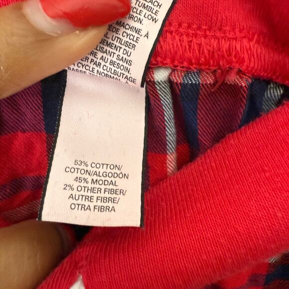 Victoria's Secret Pajama Pants Size S Red Plaid - Picture 6 of 9